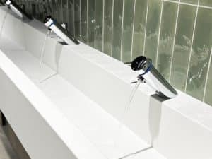 Corian Solid Surface Flat bottom wash trough